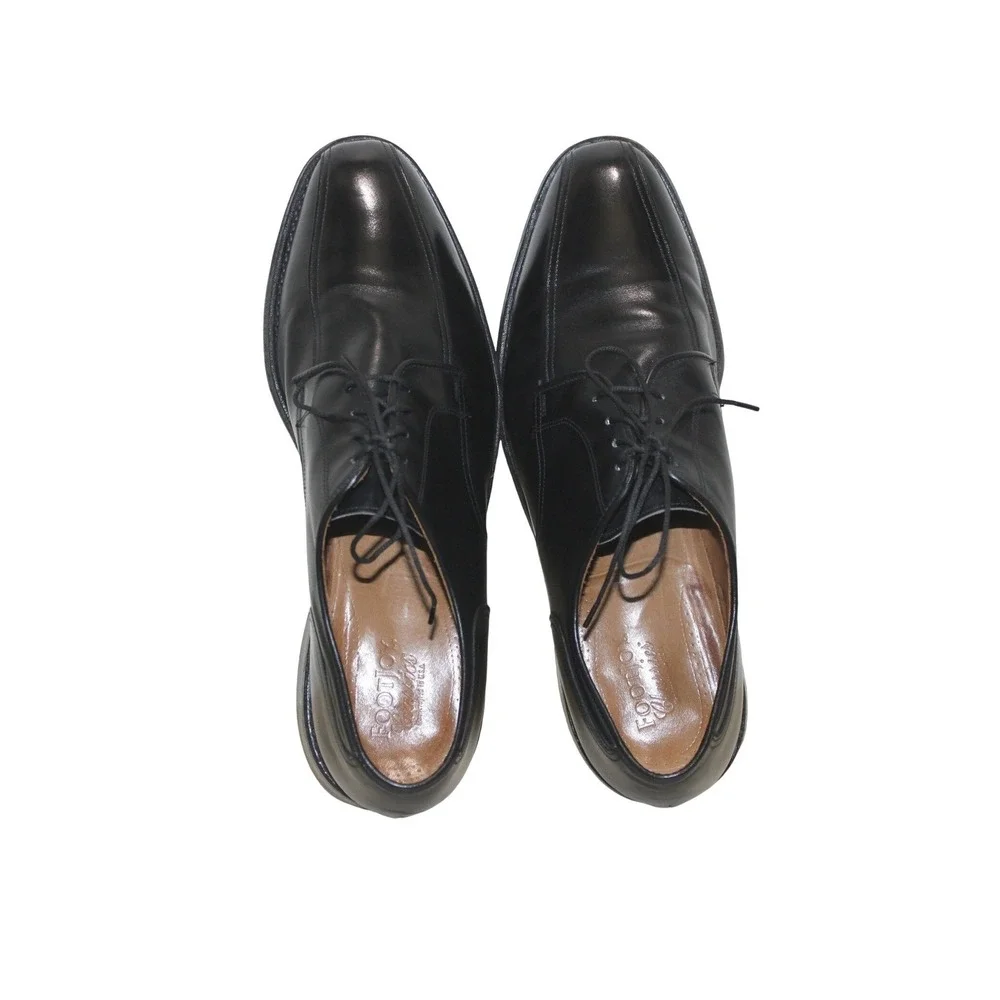 FootJoy Classics Dress Shoes Mens 11 B Black Good Split Toe Leather‎ USA